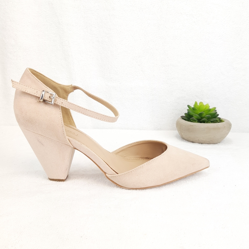ASOS Nude Ankle Strap Heels